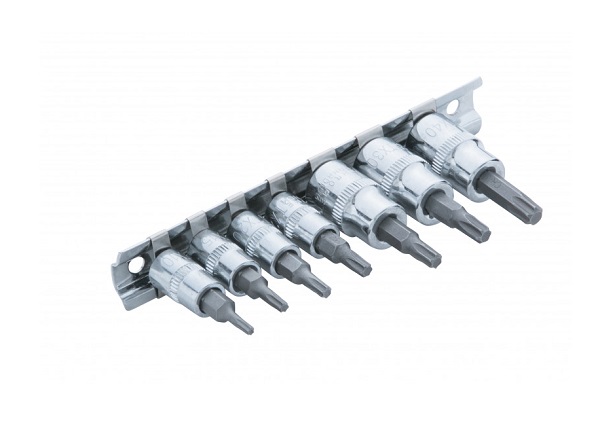 BlueSpot 7 Pce 1/4″ (T10-T25) & 3/8″ Torx Set (T27-T40)