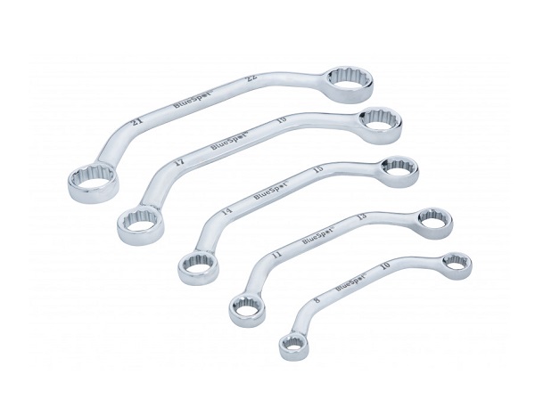 BlueSpot 5 Pce Metric Obstruction Spanner Set (8-22mm)