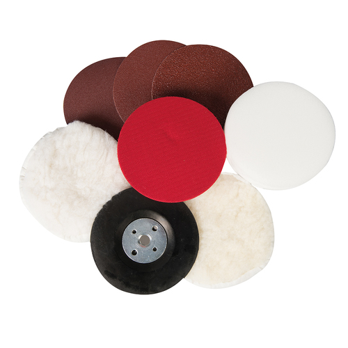 Silverline Sanding & Polishing Kit 8pce 125mm