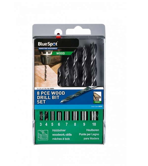 Blue Spot 8PCE Wood Drill Set
