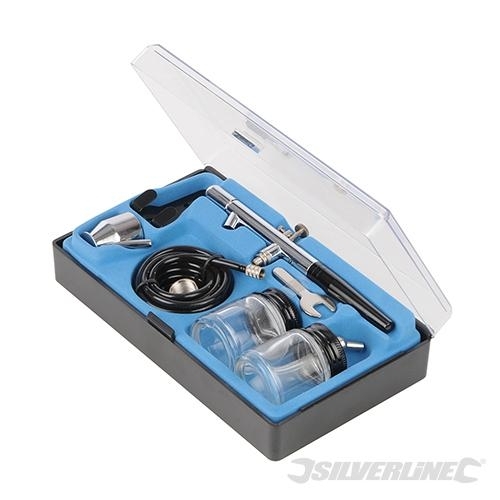 Silverline Air Brush Kit 6pce