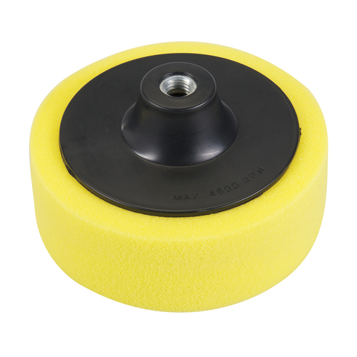 Silverline M14 Foam Polishing Head 150mm Coarse Yellow