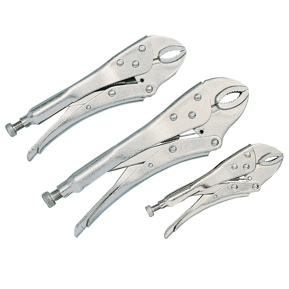 Clarke CHT116 3-Pce Lock Grip Pliers Set