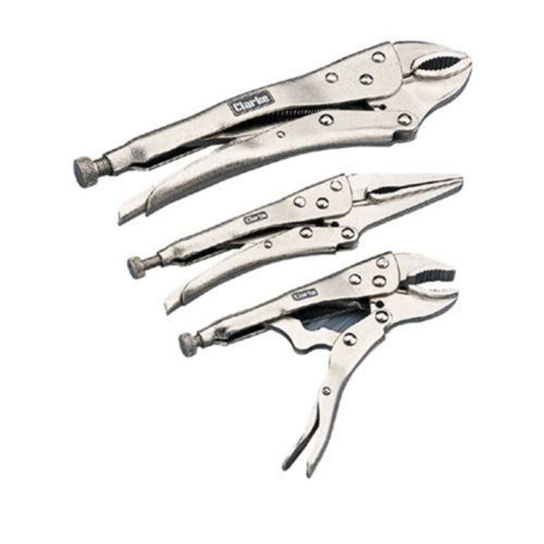 Clarke CHT352 3-Pce Lock Grip Plier Set