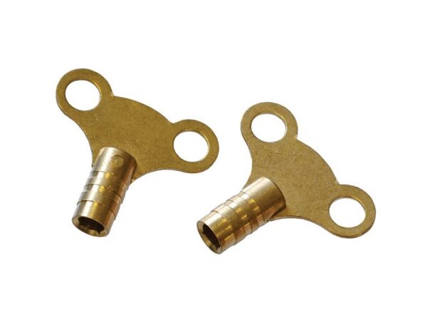 Toolzone Radiator Keys – Brass (Pack of 2)