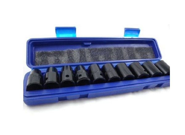 Toolzone 10pc 1/2" Shallow Impact Sockets