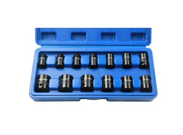 US Pro 13PC 3/8″ Dr Shallow Impact Sockets – Metric