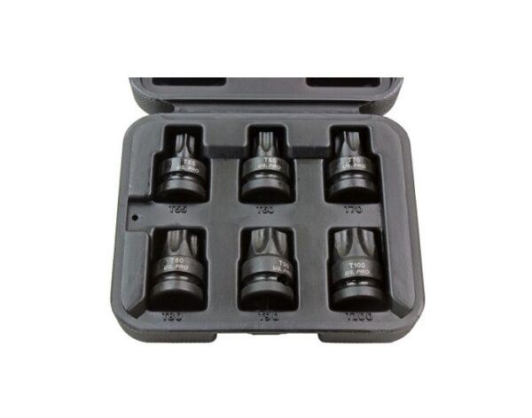 US Pro 6 Pc 1/2″ Dr Impact Torx Bit Sockets