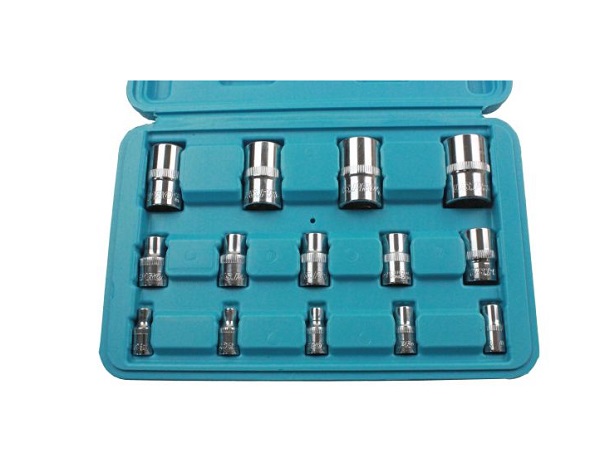 US PRO 14 Piece Female Torx Star Socket Set.