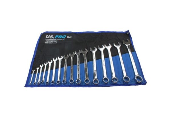 US PRO 16 Pc SAE Combination Spanner Set 1/4″ – 1 1/4″