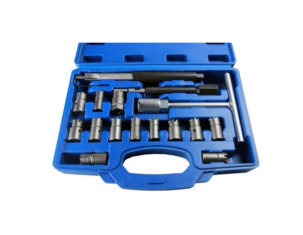 US Pro 17pc Diesel Injector Seat Cutter Set