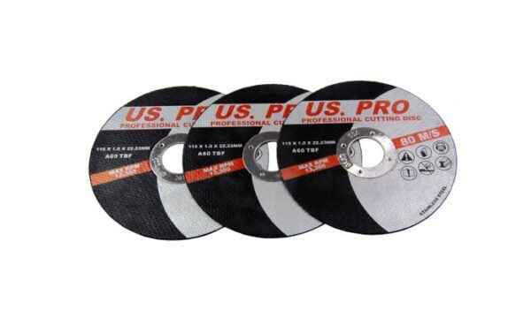 US Pro 50 PK of Professional Cutting Disks – 115 X 1.0 X 22.2mm