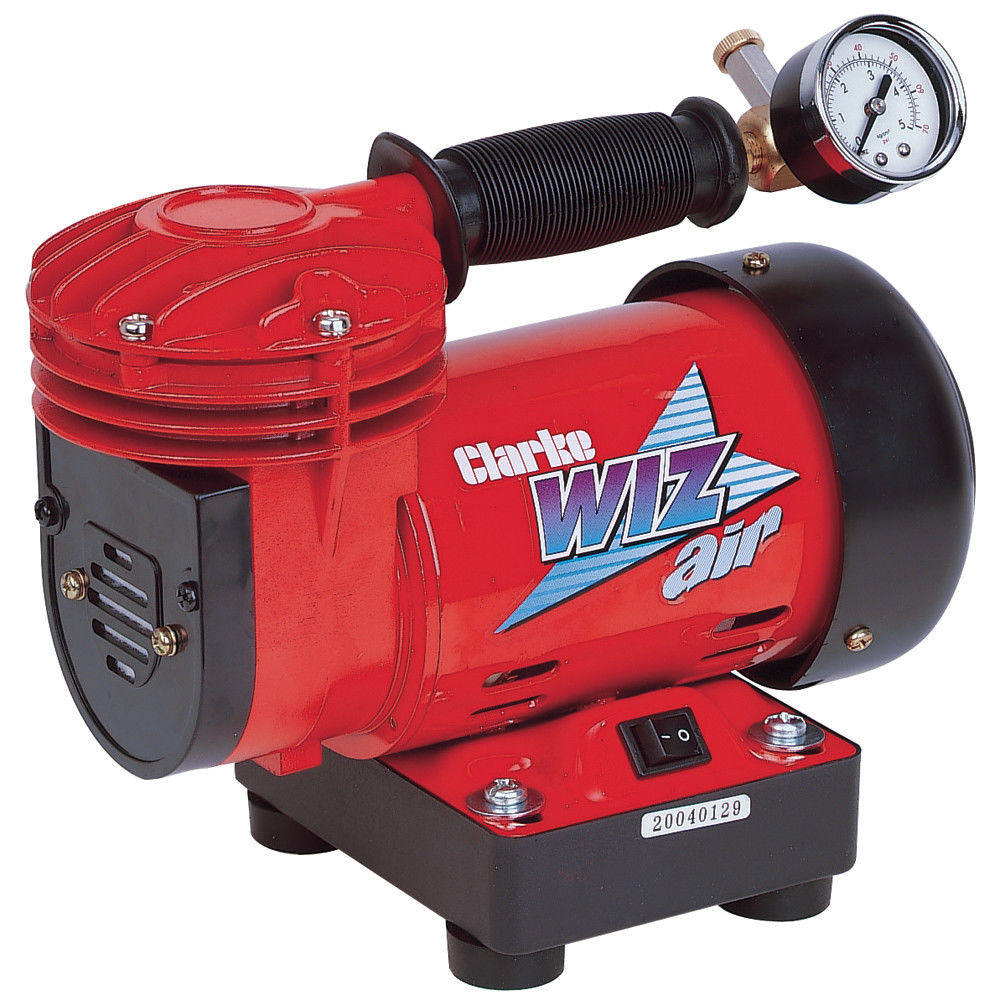 Clarke Wiz 1.58cfm 0Litre 0.125xHP Mini Air Compressor (230V)